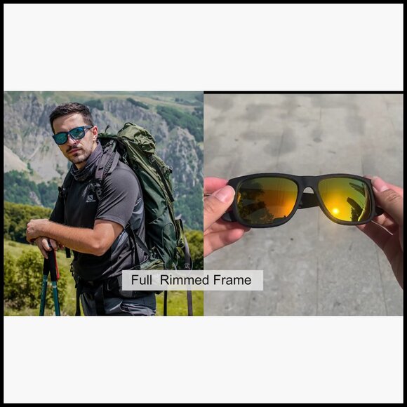 Polarized Sunglasses 3 Pack Matte Black Frame UV Protection main image 7